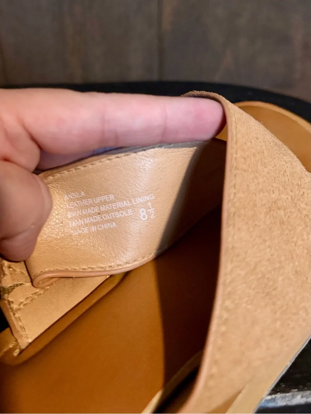 Yellow Box Jordy Taupe Sandal - 8.5 - Picture 5 of 6